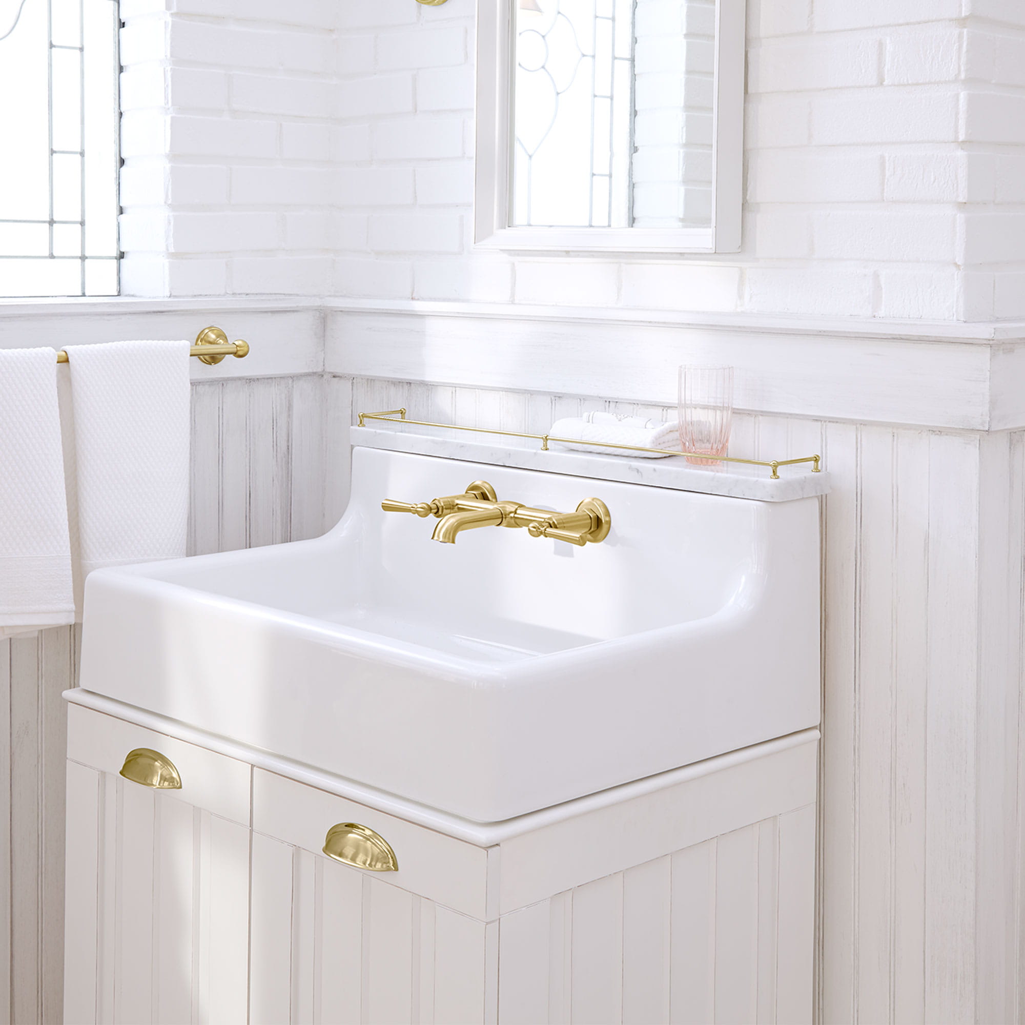 Oak Hill® 30 in. High-Back Sink, 2-Hole